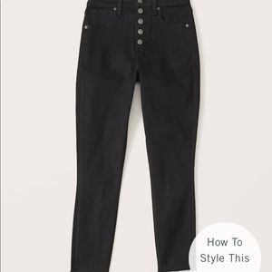 Abercrombie and Fitch curve love, high rise super skinny ankle